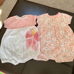 Burts Bees 6-9 month girls romper